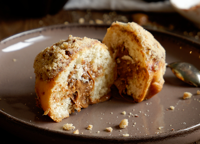 Brioches au cœur praliné