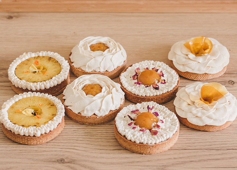 Tartelettes à la vanille & fruits exotiques