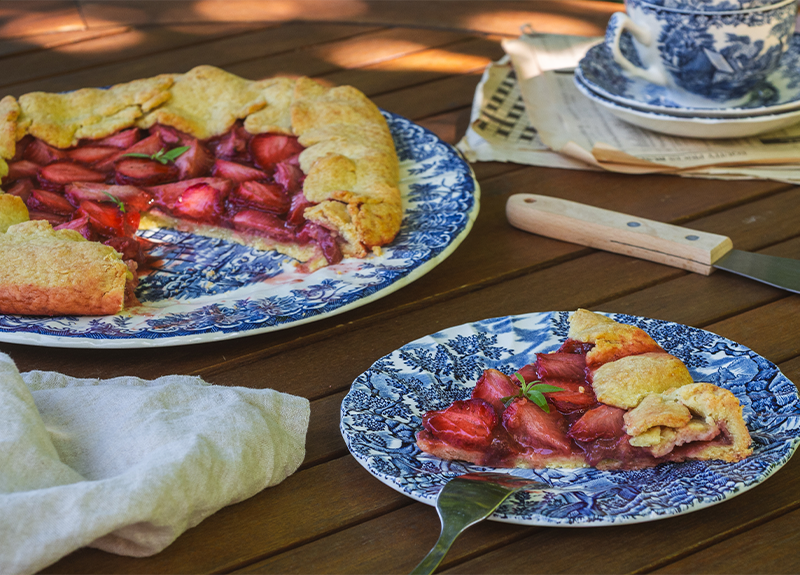 Tarte rustique aux fraises