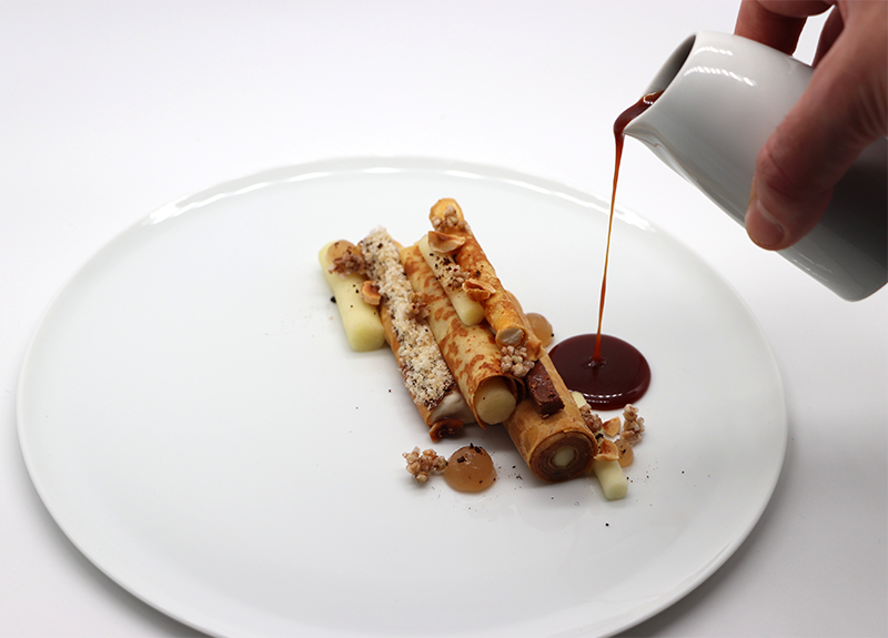 Crêpes aux pommes et praliné sarrasin