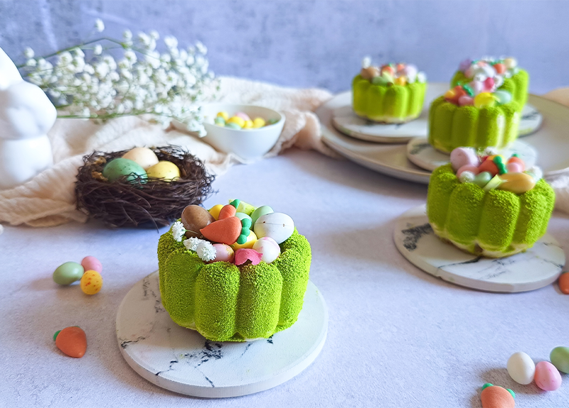 Entremets orange sanguine