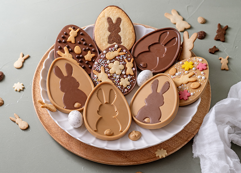 Tablettes de chocolat de Pâques