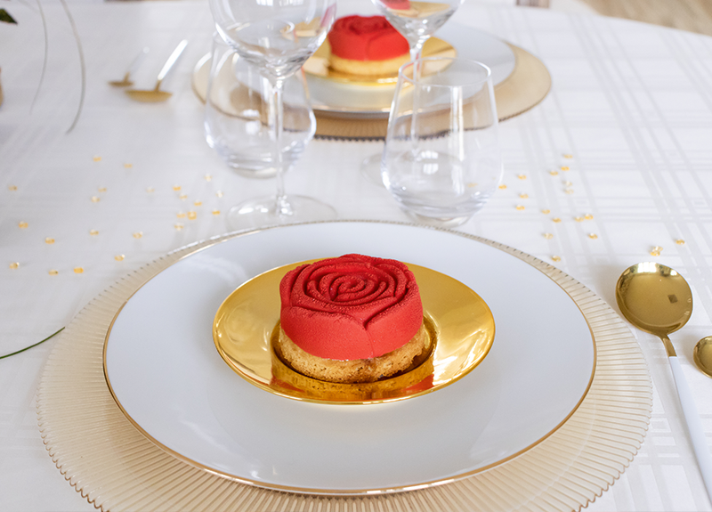 Entremets Rose, Vanille & Framboise