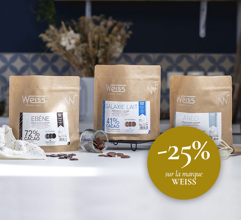 Pâtissez avec les chocolats Weiss