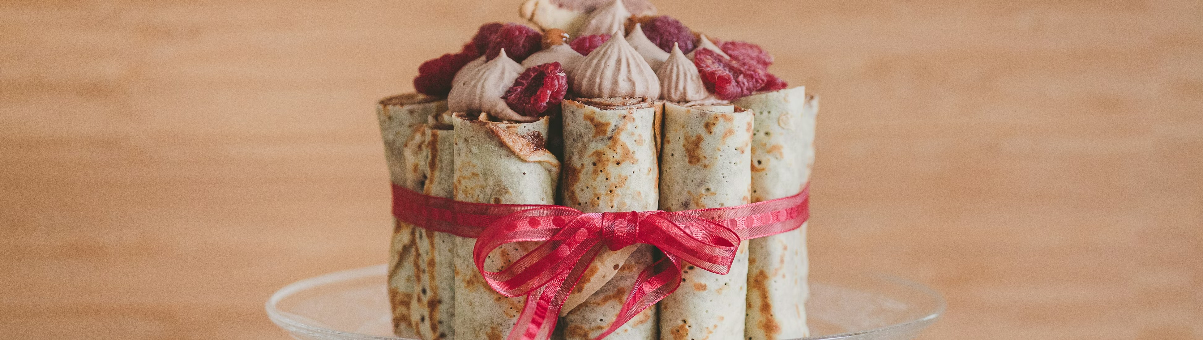 Gâteau de crêpes roulées