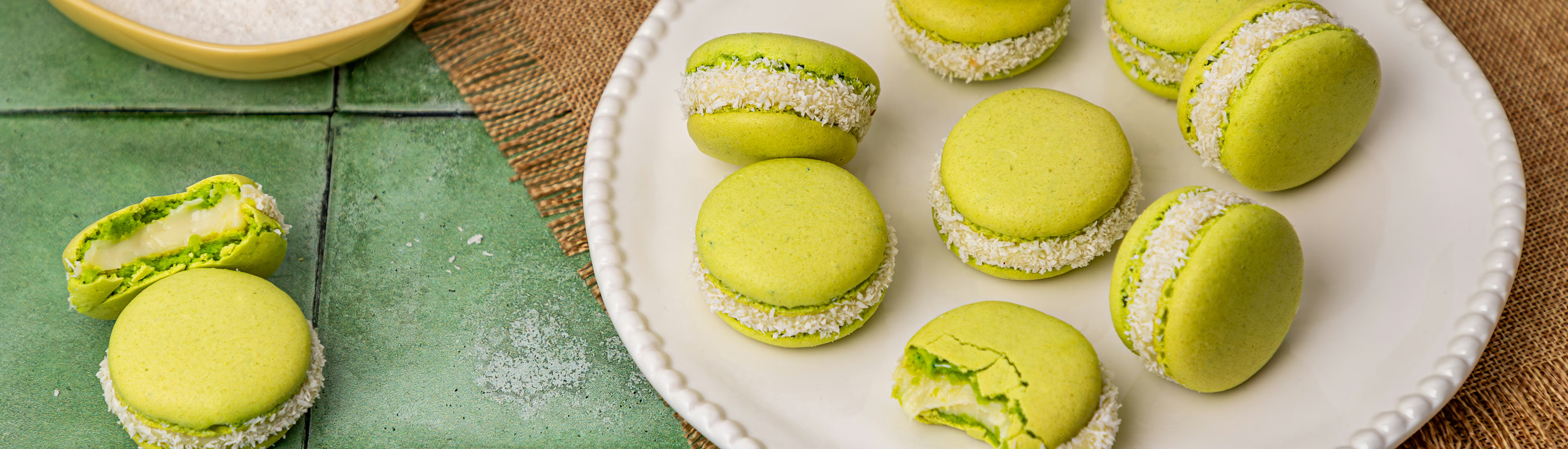 Recette Macaron coco et citron vert - CuisineAddict