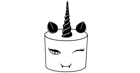 Gâteau Licorne Halloween