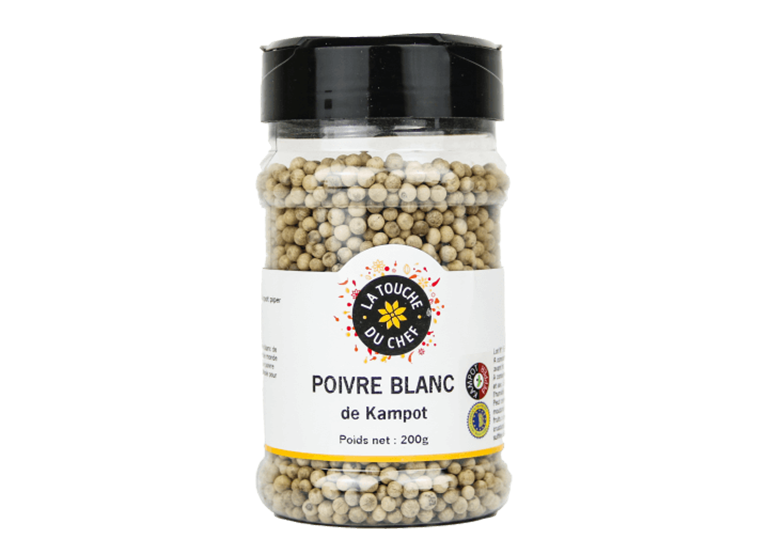 Poivre noir de Kampot BIO - grains entier, IGP Cambodge - 100g ou au kilo