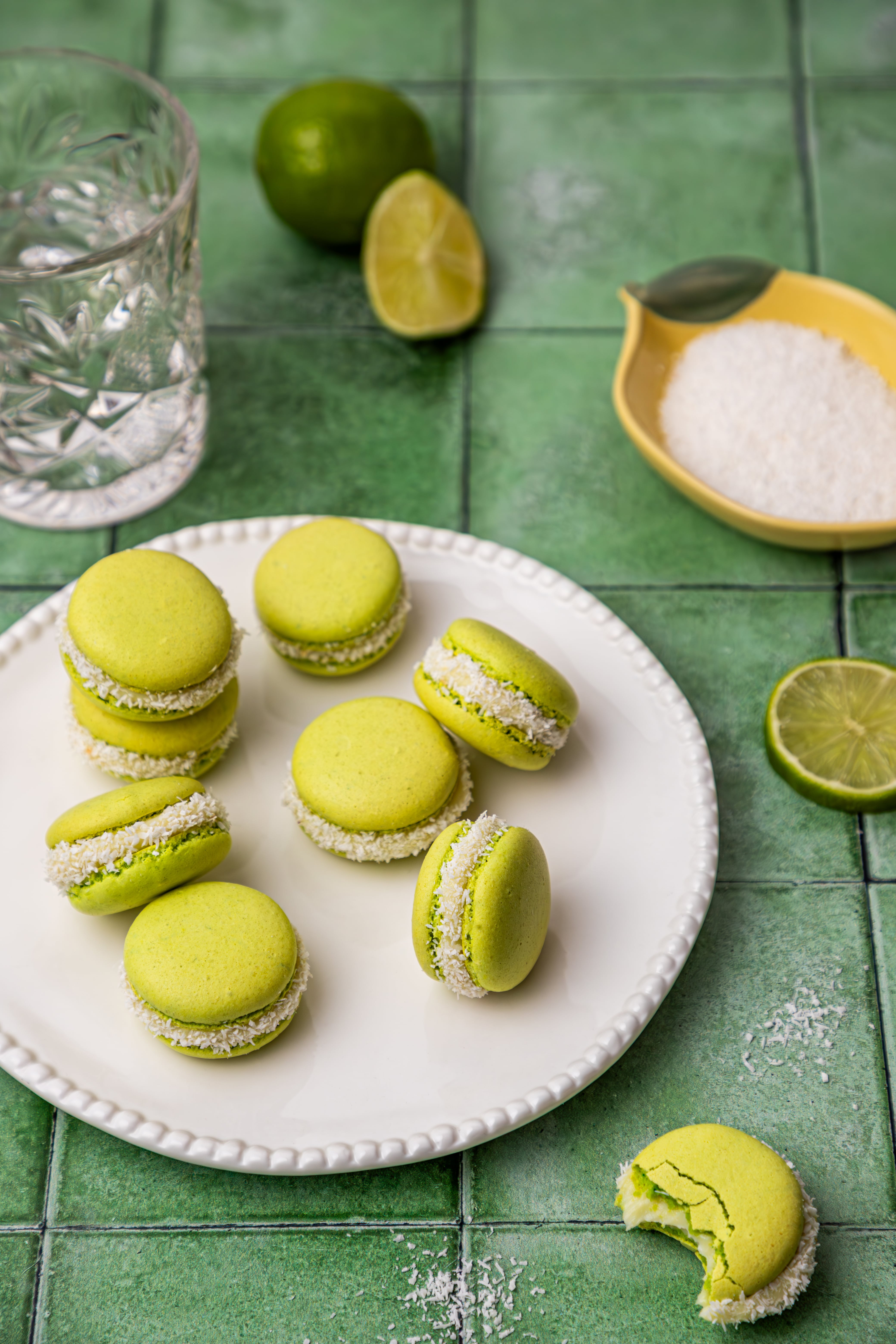 recette macarons coco citron vert