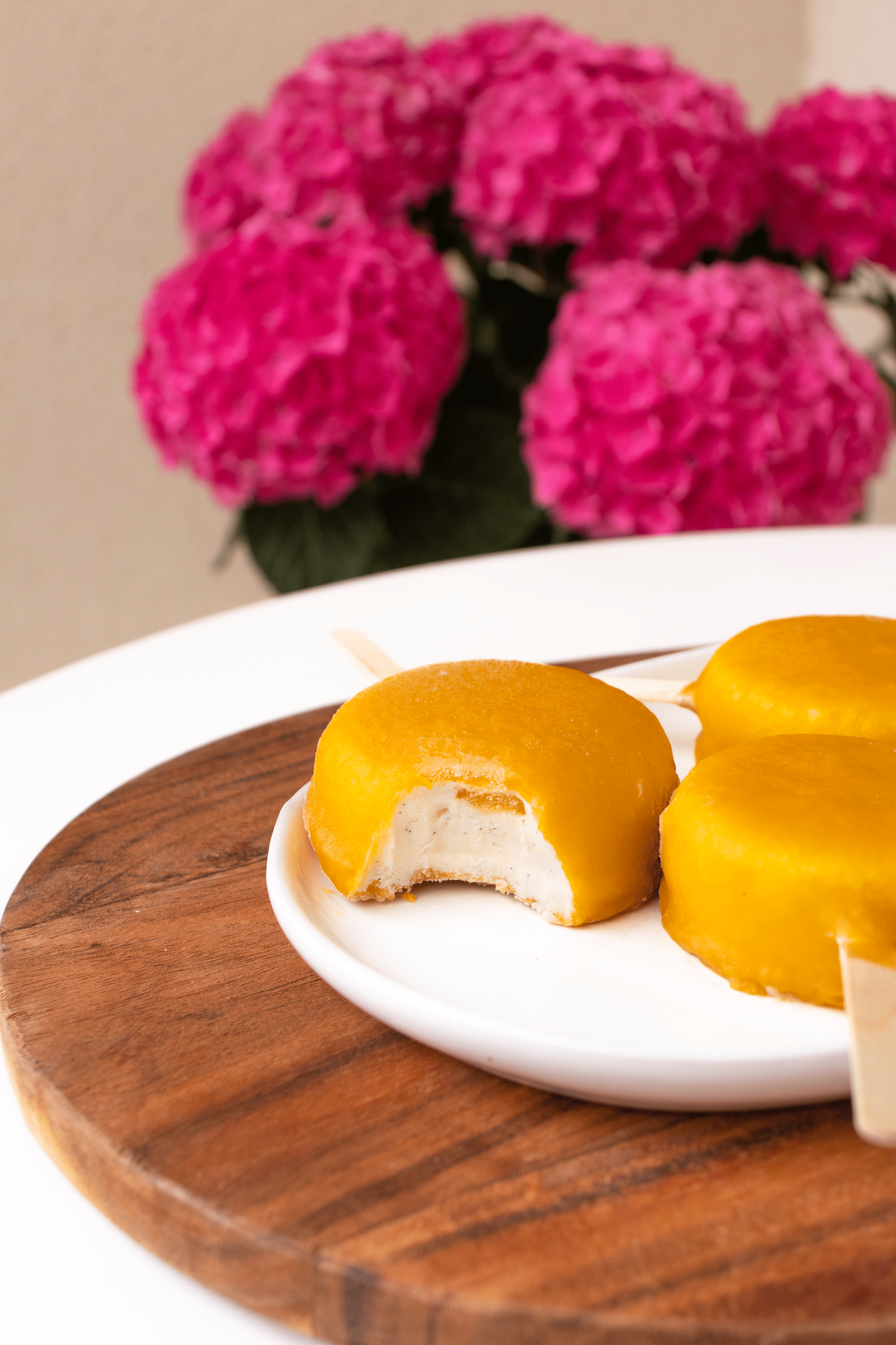 recette glace vanille fruits exotiques