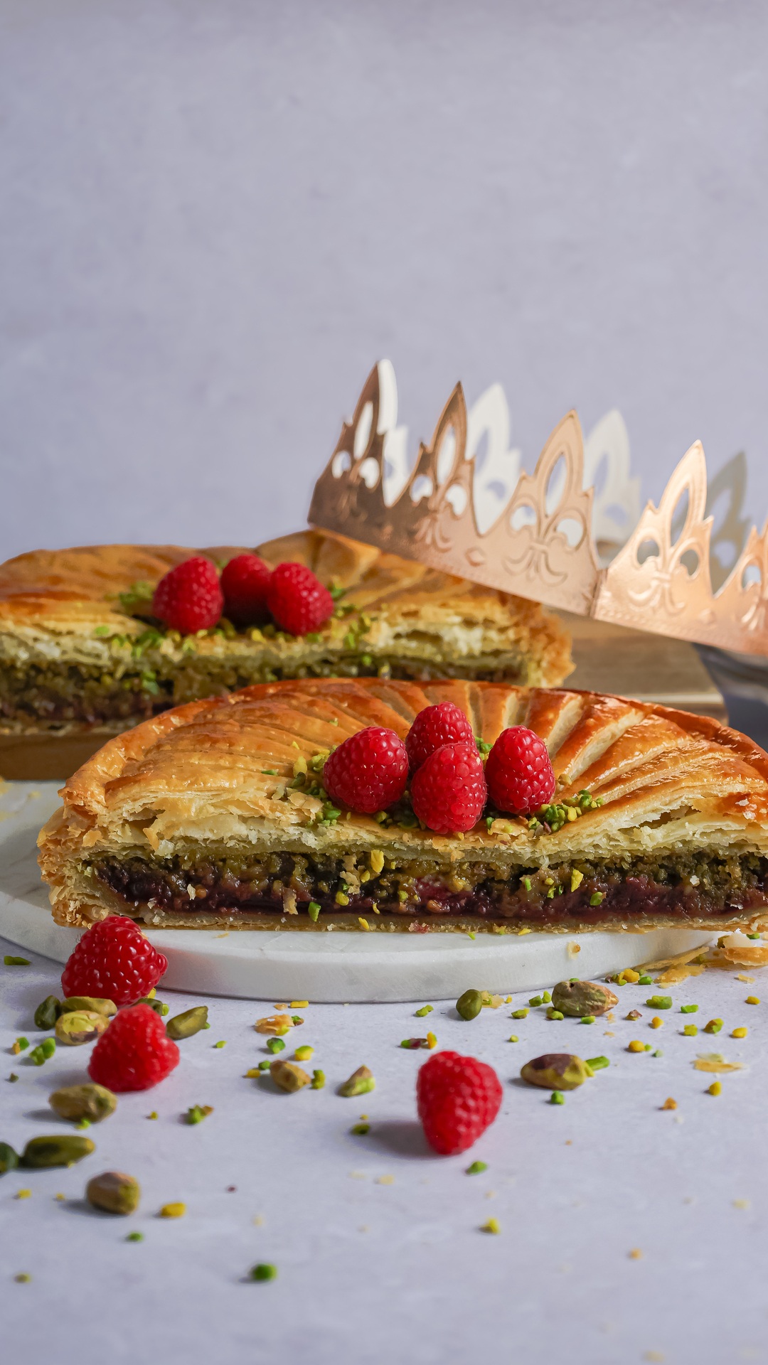 galette des rois framboise