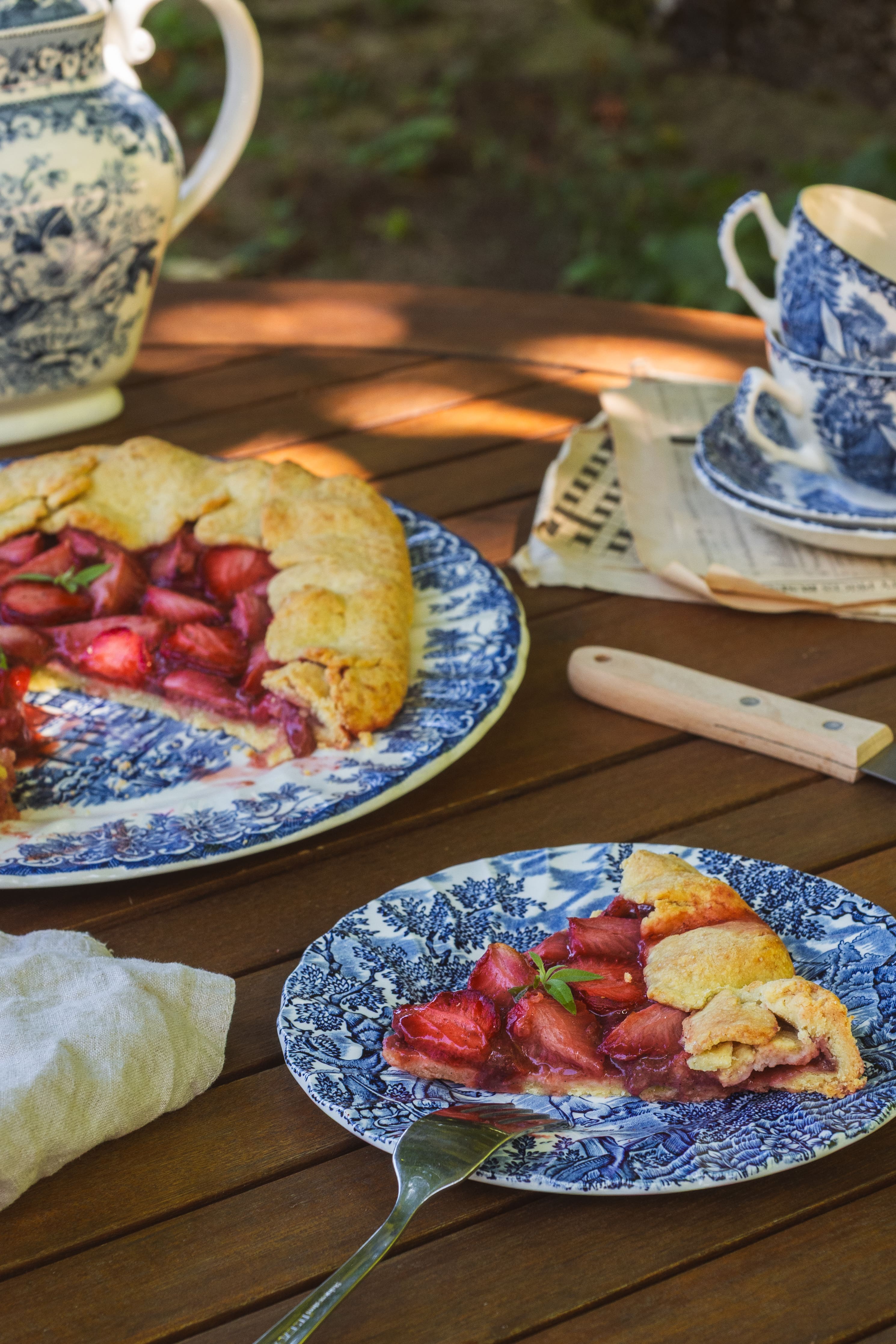 Tarte rustique aux fraises