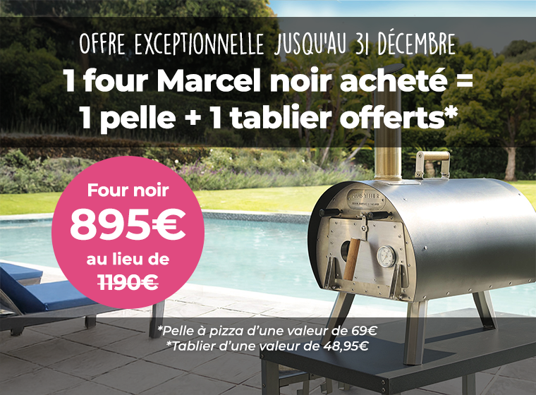[Offre Spéciale] 1 four Marcel noir = 1 pelle + 1 tablier offerts !