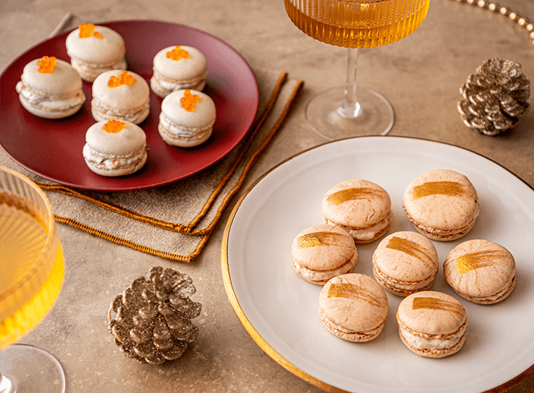 Entrées de fête : Recettes de macarons salés